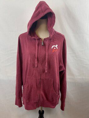 Peloton Hoodie Full Zip 2X Magenta Long Sleeve Pockets